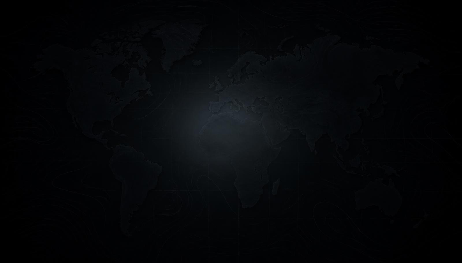 HM Cargo Global Operations Map Dark world map showing HM Cargo global visibility